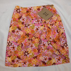 NWT STONE FOX SWIM FLORAL RETRO POP‎ SWIM SARONG SZ S